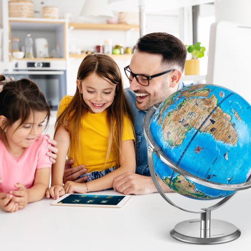 Educational Globe for Kids 10 in254 mm Interactive AR World Globe with AR