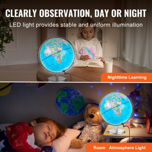 Talking World Globe 9 in228.6 mm Interactive Globe for Kids Early