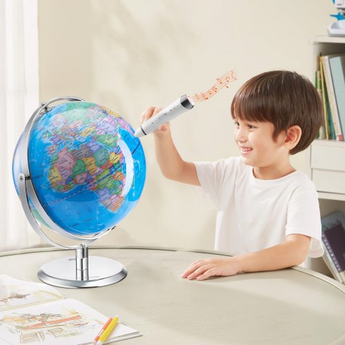 Talking World Globe 9 in228.6 mm Interactive Globe for Kids Early