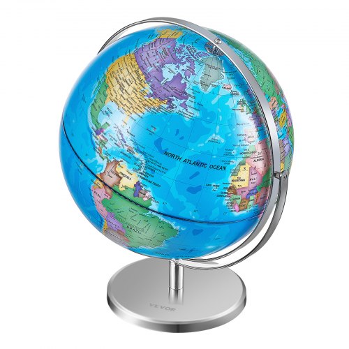Rotating World Globe with Stand 13 in330.2 mm Educational Geographic