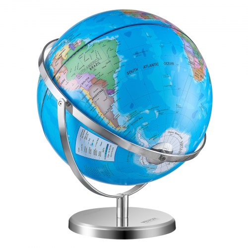 Rotating World Globe with Stand 13 in330.2 mm Educational Geographic