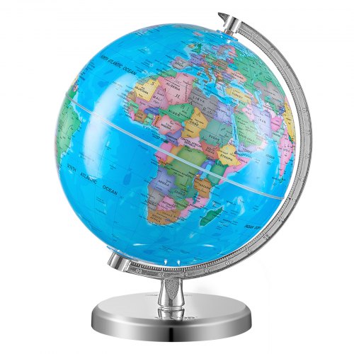 Rotating World Globe with Stand 8 in203.2 mm Educational Geographic Globe