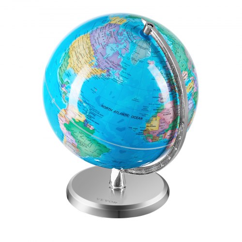 Rotating World Globe with Stand 8 in203.2 mm Educational Geographic Globe