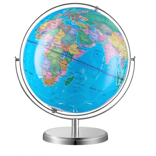 Illuminated World Globe with Stand 13 in330.2 mm Educational Earth Globe