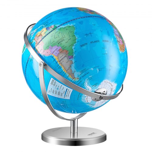 Illuminated World Globe with Stand 13 in330.2 mm Educational Earth Globe