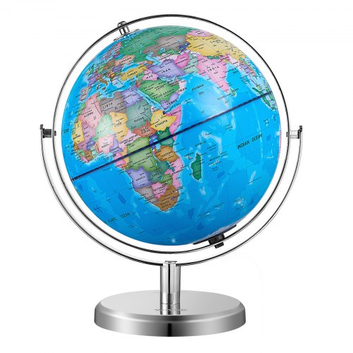 Illuminated World Globe with Stand 9 in228.6 mm Educational Earth Globe