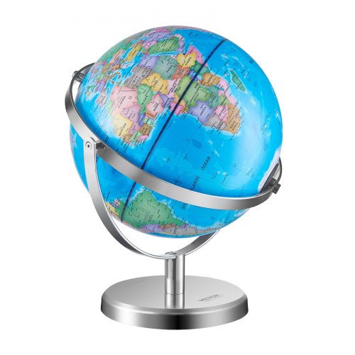 Illuminated World Globe with Stand 9 in228.6 mm Educational Earth Globe