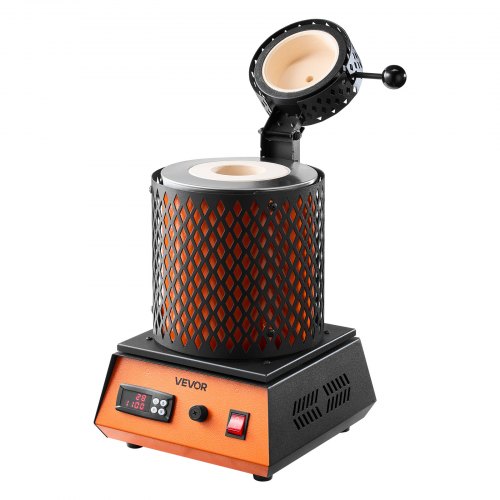 Electric Melting Furnace 1350W Metal Smelter Foundry 21021150 Smelting Machine