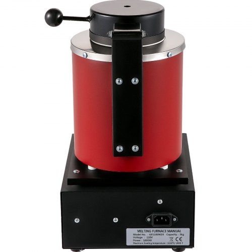 Gold Melting Furnace 1350W 2102 Max Temperature 3 Kg Digital Electric With 1
