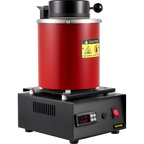 Gold Melting Furnace 1350W 2102 Max Temperature 3 Kg Digital Electric With 1