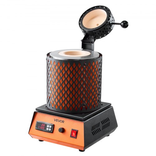 Electric Melting Furnace 1500W Metal Smelter Foundry 21021150 Smelting Machine