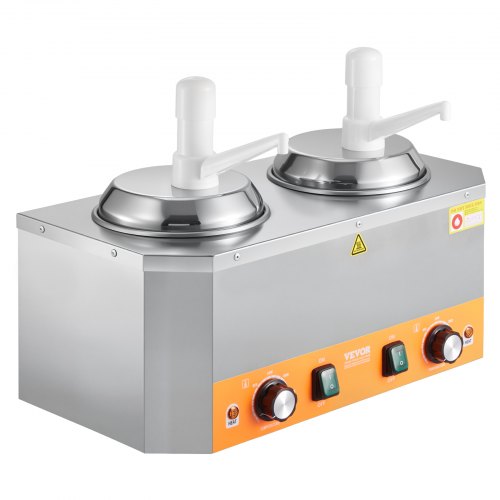 Electric Cheese Dispenser With Pumps 24X2 L Commercial Hot Fudge Warmer