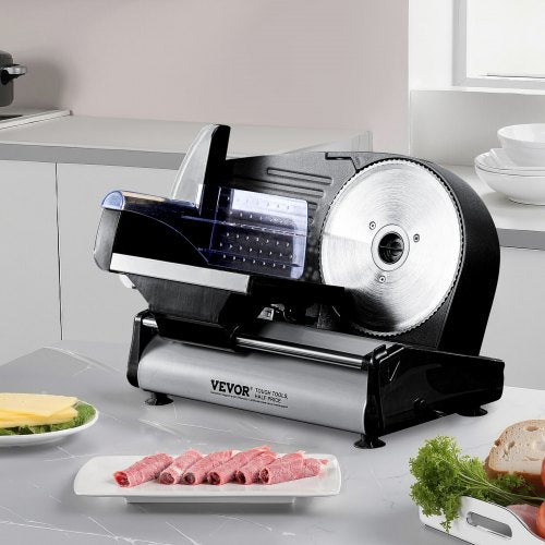 Meat Slicer 180W 75 Electric Deli Food Slicer for Frozen Meat Bread Cheese