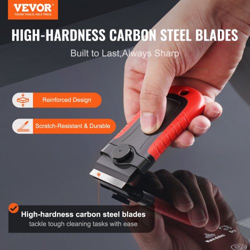 Razor Blade Scraper 15 Extra Blades Locking Scraper Tool with Security