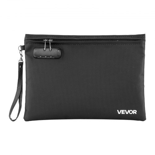 Fireproof Document Bag 1832 Heat Insulated Waterproof With Lock Portable File