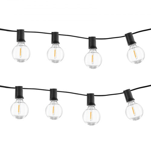 LED Outdoor String Lights 100FT 2700K Dimmable Outside Patio Lights with 50 G40