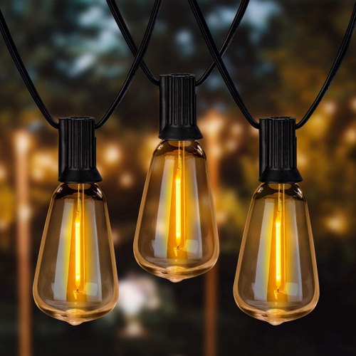 LED Outdoor String Lights 200FT 2700K Dimmable Outside Patio Lights with 100