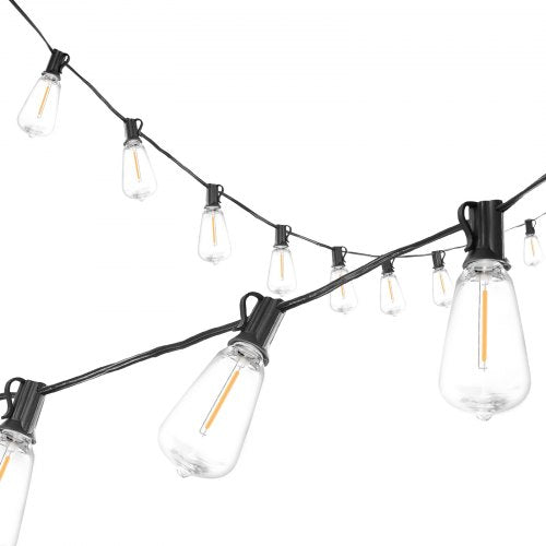 LED Outdoor String Lights 200FT 2700K Dimmable Outside Patio Lights with 100