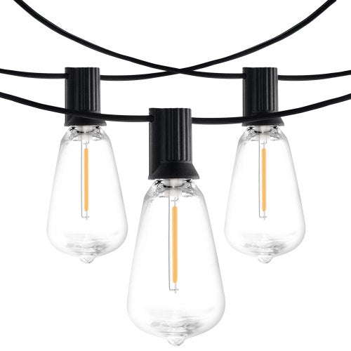 LED Outdoor String Lights 200FT 2700K Dimmable Outside Patio Lights with 100