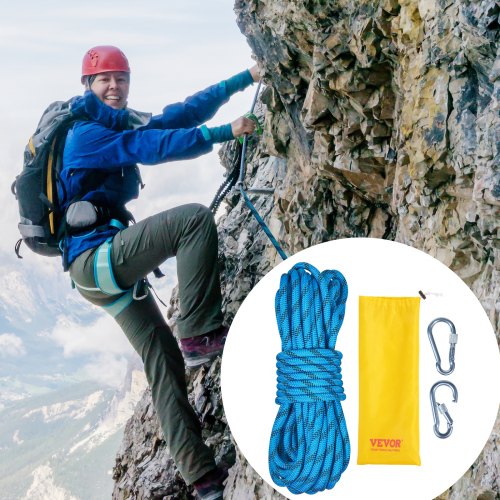 10.5 mm Static Climbing Rope 9.7M ( 32ft ) Outdoor Rock Climbing Rope 25KN