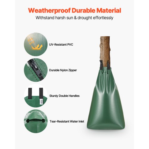 Tree Watering Bag 8 Packs 20 Gallons Watering Bags for New Trees 59 Hours