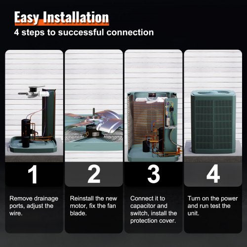 Condenser Fan Motor 5KCP39EGS070S 5KCP39EGY823S 14 HP 208230V 1100RPM