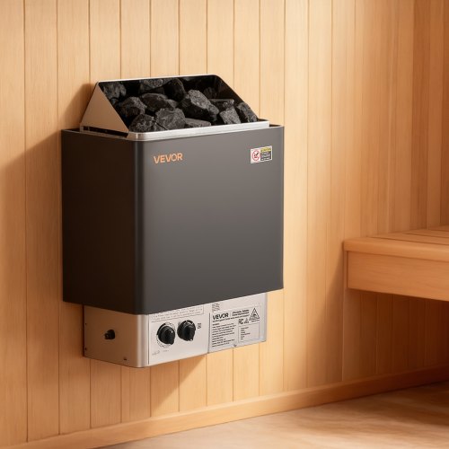 Sauna Heater 2Kw Ac 120V Electric Stove Dry Steam Bath Saunas With Predrilled