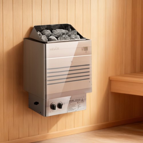 Sauna Heater 6Kw 240V Electric Stove Dry Steam Bath Saunas With Predrilled