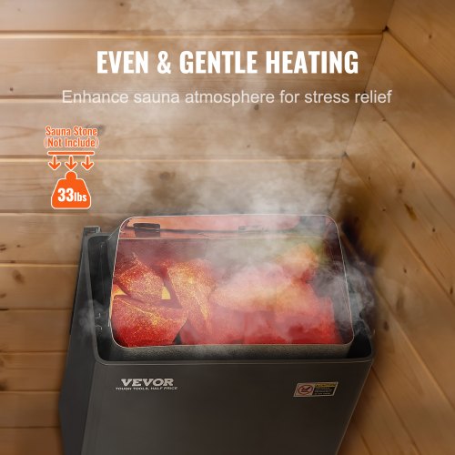 Sauna Heater 3KW 220V Electric Sauna Stove Steam Bath Sauna Heater with BuiltIn