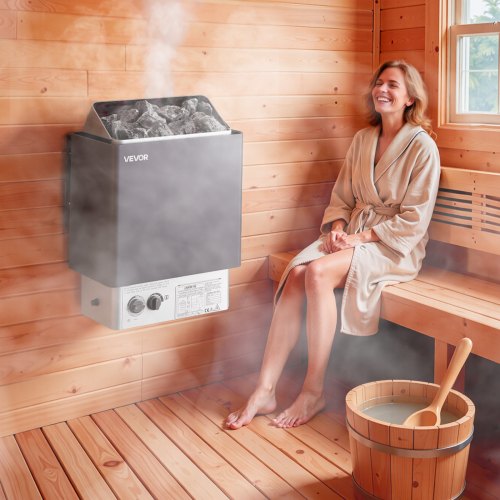 9KW Sauna Heater Steam Bath Sauna Heater with BuiltIn Controls Electric