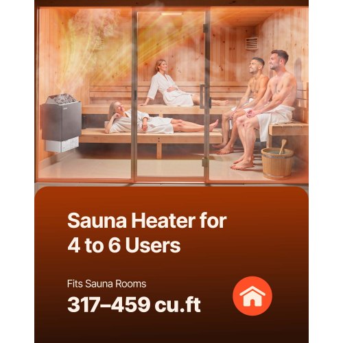 Sauna Heater 9KW 220V Electric Sauna Stove Steam Bath Sauna Heater