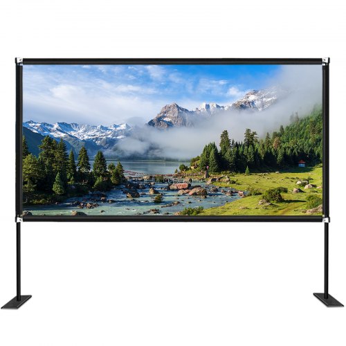 Movie Screen with Stand 180inch Portable Projector Screen 169 4K HD Wide