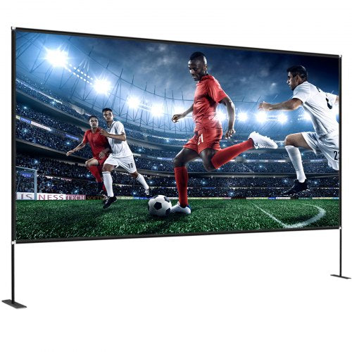 Movie Screen with Stand 180inch Portable Projector Screen 169 4K HD Wide