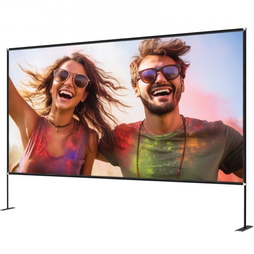 Movie Screen with Stand 180inch Portable Projector Screen 169 4K HD Wide