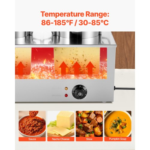 Electric Soup Warmer Two 634Qt Stainless Steel Round Pot With 86185F