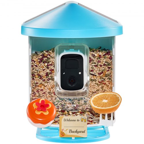 Smart Bird Feeder with Camera 2K HD AI Identify 10000 Bird Species