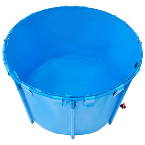 Canvas Fish Pond 448.8 Gal Capacity Above Ground Fish Pond Foldable PVC