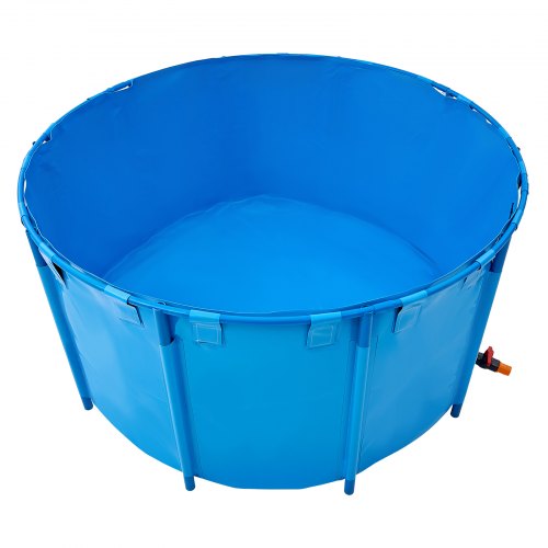 Canvas Fish Pond 818 Gal Capacity Above Ground Fish Pond Foldable PVC Koi