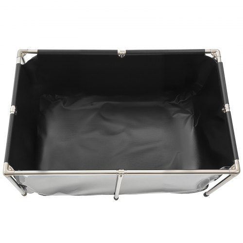 Canvas Fish Pond 126.8 Gal Above Ground Fish Pond PVC Koi Tank with Clear