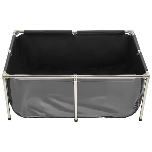 Canvas Fish Pond 126.8 Gal Above Ground Fish Pond PVC Koi Tank with Clear