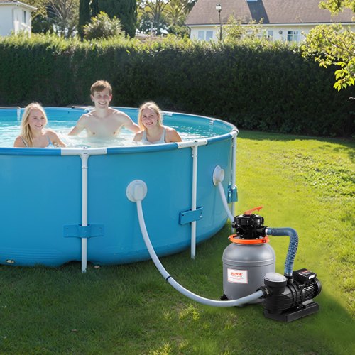 Sand Filter Pump for Above Ground Pool 12 in 3000 GPH 12 HP Swimming