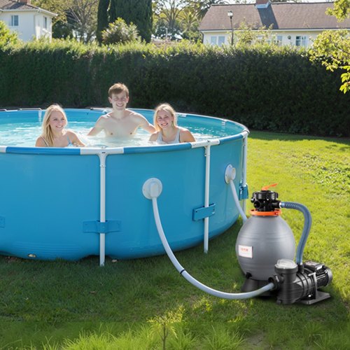 Sand Filter Pump for Above Ground Pool 16 in 3500 GPH 34 HP Swimming