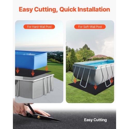 Rectangle Pool Liner Pad 16 x 32 ft Pool Liner Pad for Above Ground