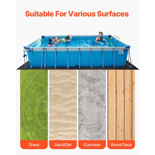 Rectangle Pool Liner Pad 16 x 32 ft Pool Liner Pad for Above Ground
