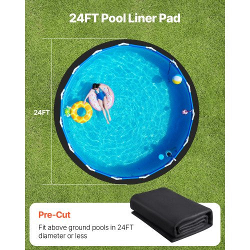 24ft Round Pool Liner Pad Pool Liner Pad for Above Ground Swimming Pools