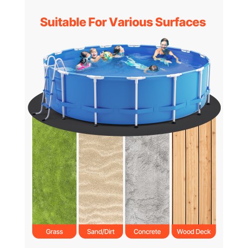 12ft Round Pool Liner Pad Pool Liner Pad for Above Ground Swimming Pools