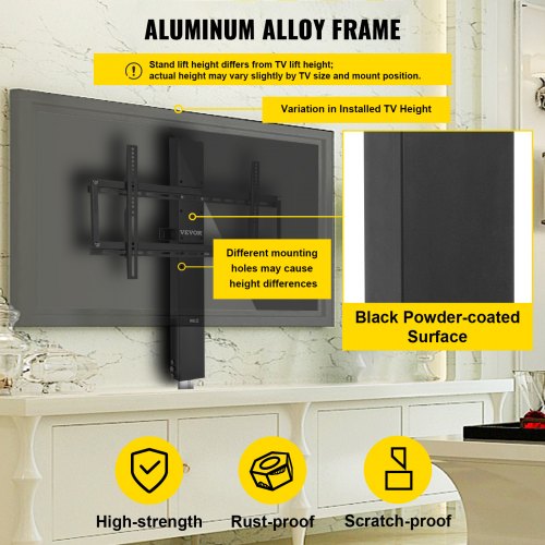Automated TV Elevator for Up to 50 Screens 28 Stroke with Adjustable
