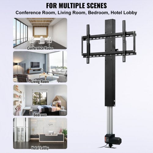 Automated TV Elevator 31 Stroke for Up to 60 Screens Adjustable Height
