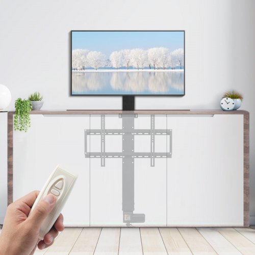 Automated TV Elevator 31 Stroke for Up to 60 Screens Adjustable Height