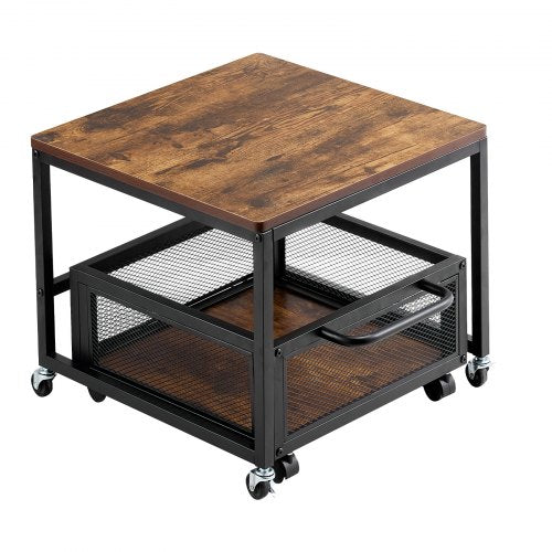 Mini Fridge Stand with Storage 198 lbs Mini Fridge Table with Movable